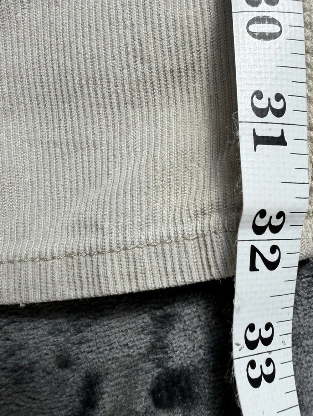 J.Crew 484 Slim Fit Corduroy Pants Mens 34x32 Tan Gray 100% Cotton Cords